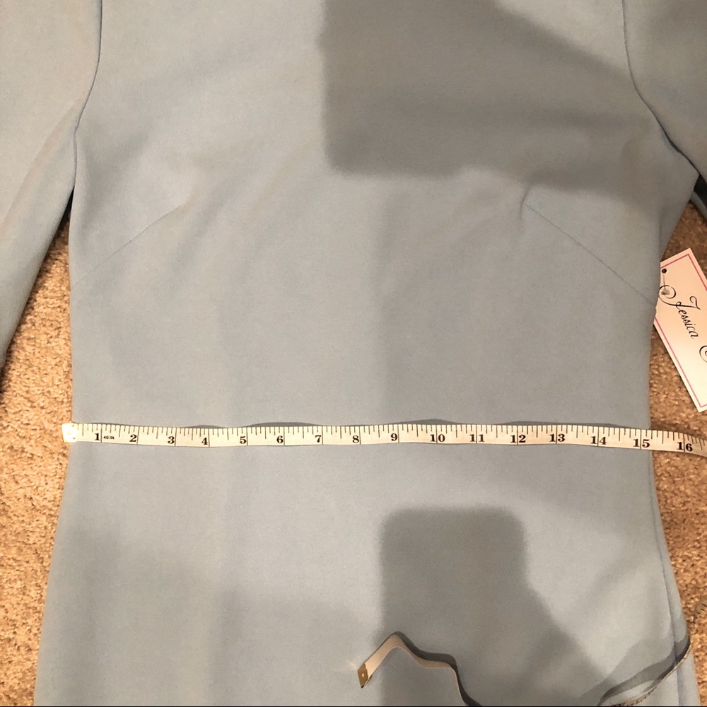Jessica H Bell Sleeve Light Blue Dress. Size 6 - Picture 11 of 12